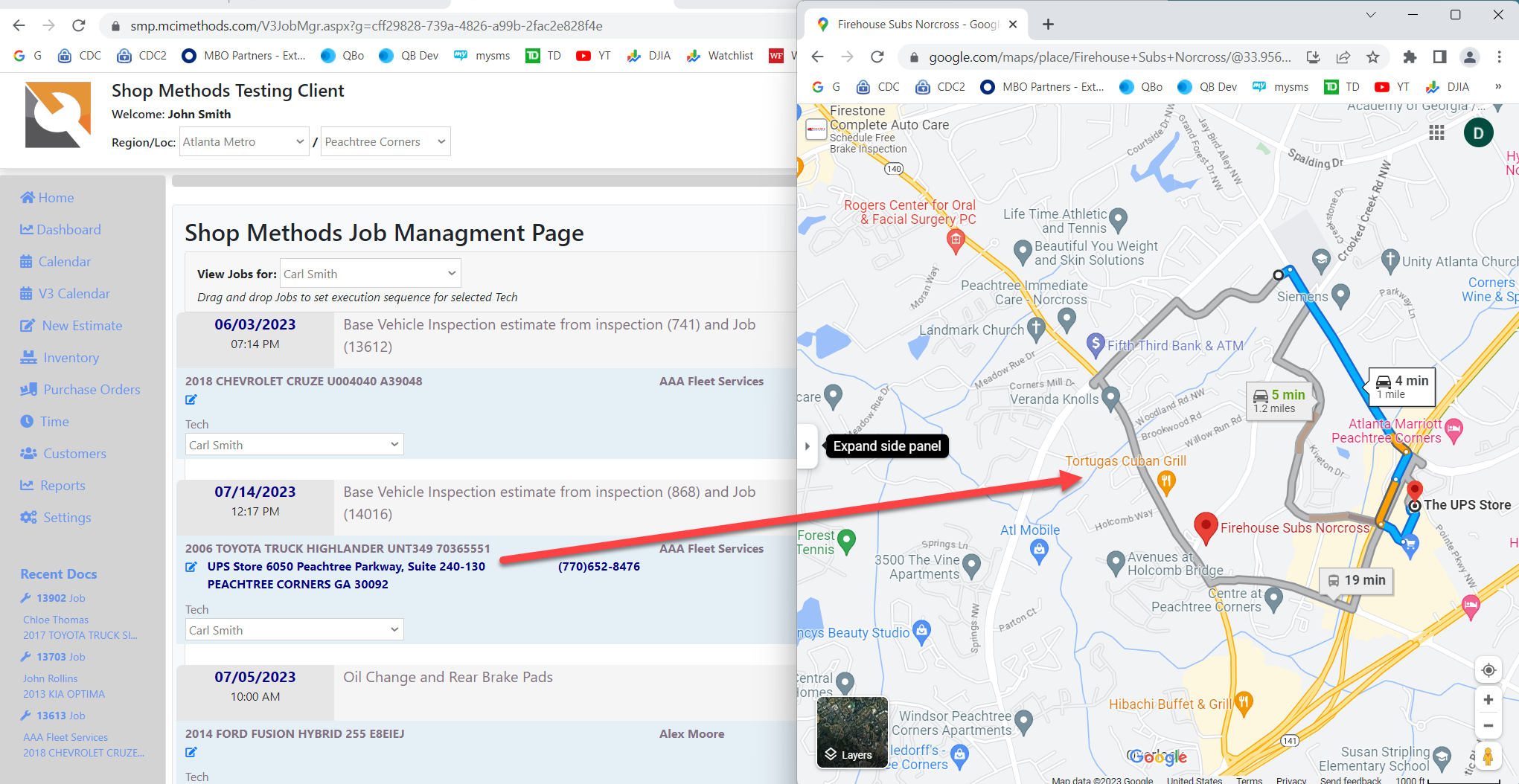 screenshot of Shop Methods